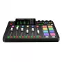 Studijo valdiklis RØDE Caster Pro II juodas — 4 XLR/TRS kombinuotos jungtys, 4 ausinių išėjimai, 8 pagalvėlės, jutiklinis ekranas, Wi‑Fi, Bluetooth, USB‑C