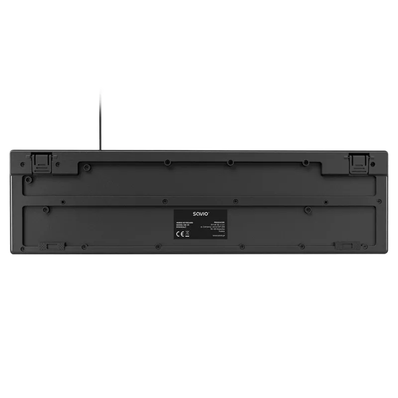 Savio KB-01 klaviatūra Home/Office USB QWERTY US English juoda