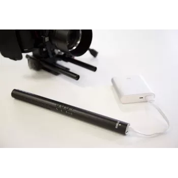 Kryptinis skaitmeninis kamerinis mikrofonas RØDE NTG-4+ – superkardioidinis, 20–20000 Hz, -32 dB, 200 Ω, mini XLR, maitinamas baterija, 22×278 mm, 176 g, juodas