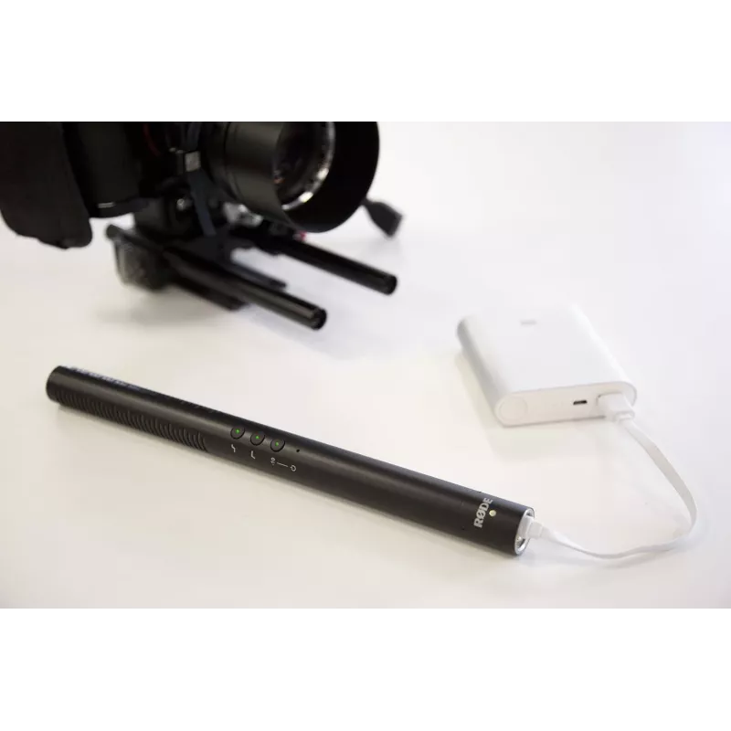 Kryptinis skaitmeninis kamerinis mikrofonas RØDE NTG-4+ – superkardioidinis, 20–20000 Hz, -32 dB, 200 Ω, mini XLR, maitinamas baterija, 22×278 mm, 176 g, juodas