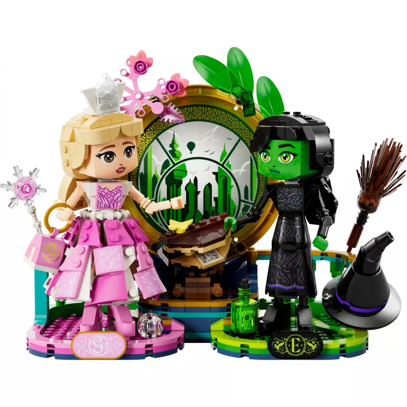 LEGO Wicked figūrėlės Elphaba ir Glinda 75682 – kolekcinis minifigūrėlių rinkinys