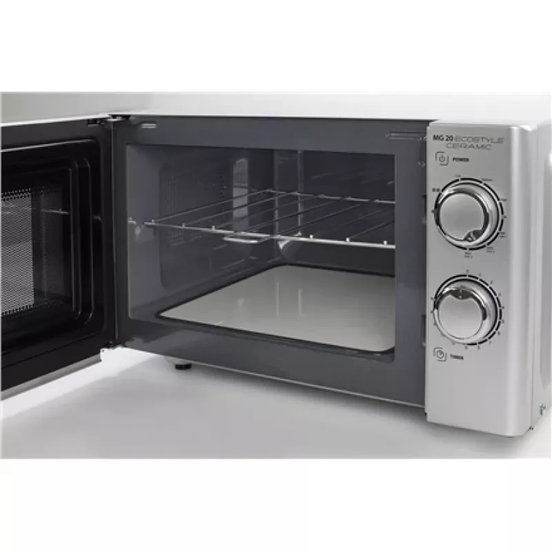 Caso Ecostyle Ceramic 03316 Laisvai pastatomas keraminis grilis, 700 W, sidabrinis