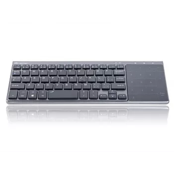 Belaidis RF pilno dydžio klaviatūra TRACER TRAKLA46934, QWERTY anglų, 2,4 GHz Nano imtuvas, membraninė, juoda/pilka