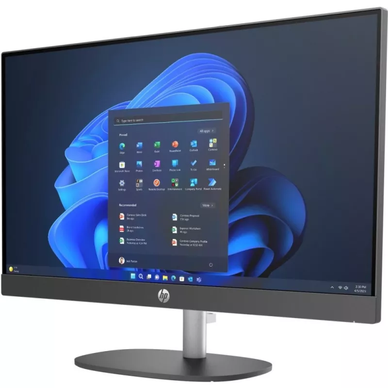 Viskas viename kompiuteris HP ProOne 240 G10 — 23,8 col. FHD IPS, Intel Core i5-1335U, 16 GB DDR4, 512 GB SSD, Wi‑Fi 6, Windows 11 Pro