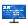 JAPANNEXT JN-I280UHD60F-P 4K UHD Monitorius 71,1 cm (28 inch) IPS, 5 ms, 60 Hz, AMD FreeSync, HDMI, DisplayPort