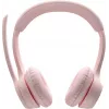 Logitech Zone 300 belaidės ausinės su mikrofonu, rožinės spalvos, 981-001412
