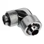 Alphacool Eiszapfen jungtis 90 laipsnių G1/4 colio AG į 16/10 mm - pasukama, chromuota sidabrinė