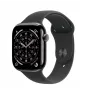 Išmanusis laikrodis Apple Watch Series 11 GPS + Cellular 42mm Slate Titanium korpusas Black Sport Band M/L