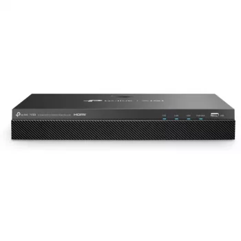 Tinklinis vaizdo registratorius TP-Link VIGI NVR2008H-8MP-2TB — 8 kanalų, 4K (3840×2160), 2 TB SATA HDD, 9× RJ-45, juodas