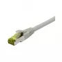 Pataisos laidas RJ45, CAT6A 500MHz, 0,5m, Pilkas, S-STP (S/FTP), TPE/LSZH (Ultraflex), AWG26, su Cat.7 žaliava, Synergy 21 (S217602)