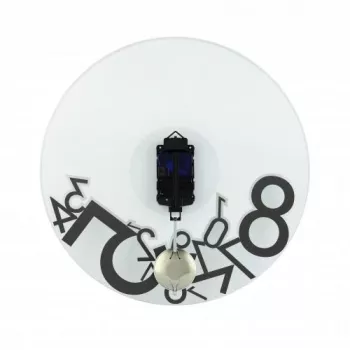 NeXtime laikrodis 8115 Dropped, Ø43 cm, sieninis, sidabrinis