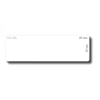 Etiketės SLP-2RL White Label 28x89 mm, 130 etik./ritinys, 2 rit./dėžė