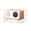 MANTA RDI912W Rimini radijo laikrodis su Bluetooth ir belaidžiu įkrovimu, baltas