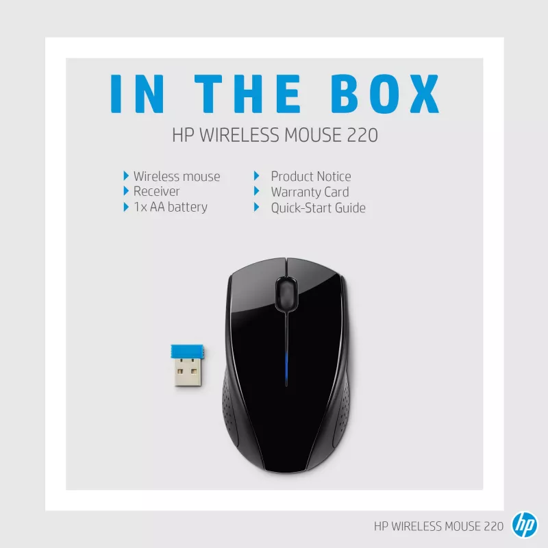 HP Wireless Mouse 220 belaidė pelė