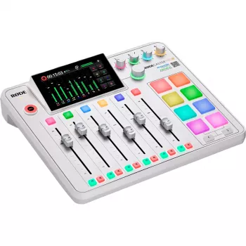 Garso sąsaja Rode RodeCaster Pro II balta – daugiakanalė USB įrašymo konsolė