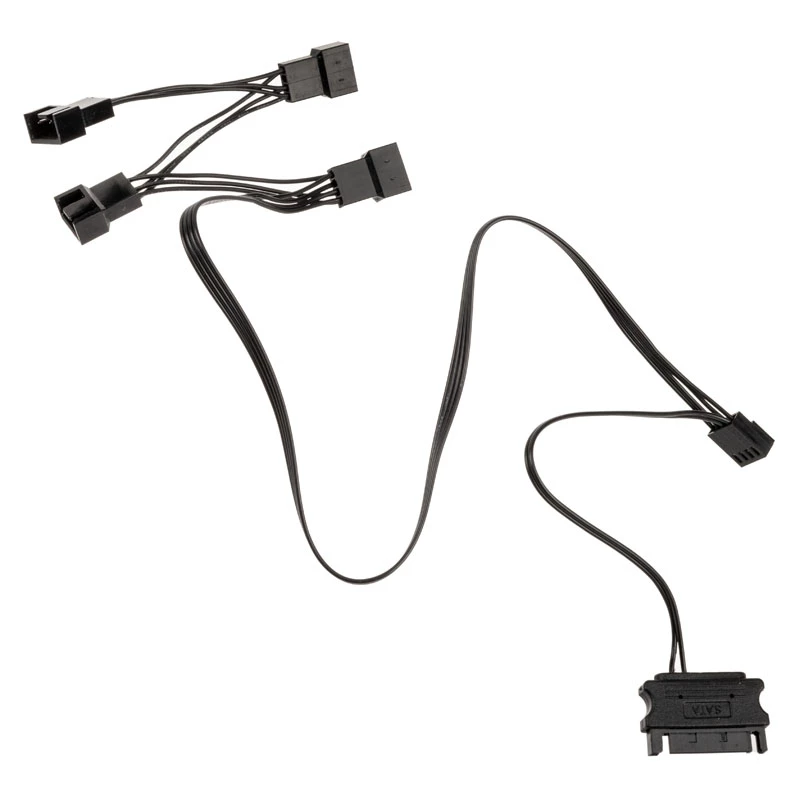 Kolink 1-to-4 PWM 35 cm ventiliatorių skirstytuvas, 4-pin PWM į 4×4-pin PWM + SATA
