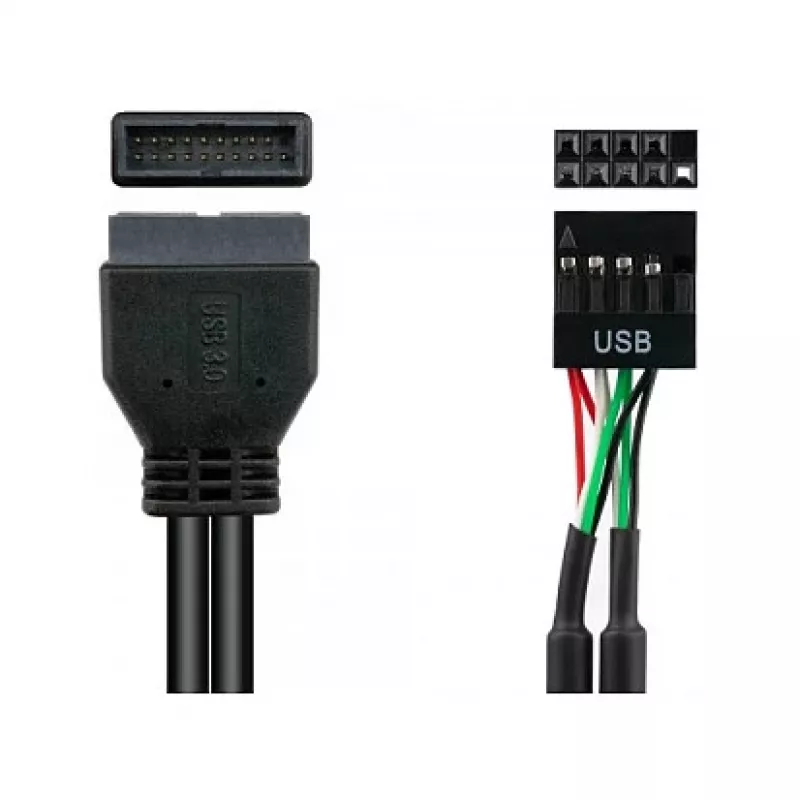 Good Connections adapteris Pin-Header USB 3.0 kištukas – USB 2.0 lizdas, 0,3 m