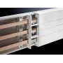 Dangtelio profilis Rittal SV 9340.210 – PVC baltas, plokščiai bėginei sistemai L=1100 mm