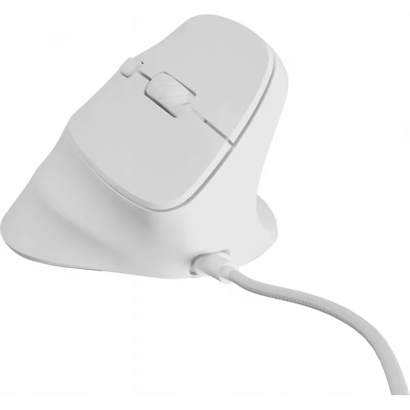 NATEC Crake 2 Pro vertikali pelė USB baltas 12800 DPI