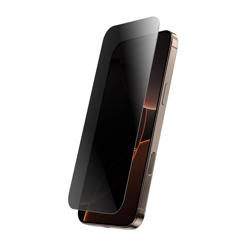Privatumo stiklas Crong iPhone 16 Pro Max — matinis, atsparus įbrėžimams
