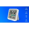 Vidaus temperatūros ir drėgmės jutiklis SAVIO CT-01/W, LCD ekranas, -10–55°C, 10–99%RH, baterija CR2032