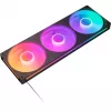 NZXT F360 RGB Core 360mm ARGB 3 viename rėmelyje juodas