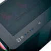 Bokštinis kompiuterio korpusas AEROCOOL P500C EVO-G-BK-v1 su 2 grūdinto stiklo plokštėmis, juodas