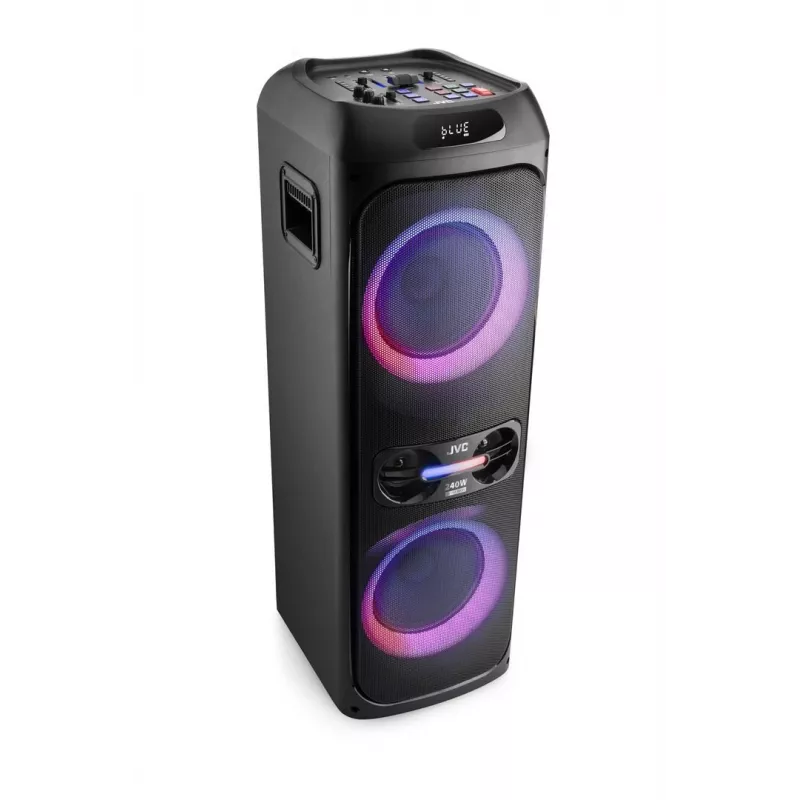 Nešiojama vakarėlių kolonėlė JVC XS-EP624B juoda, baterijomis maitinama, Bluetooth