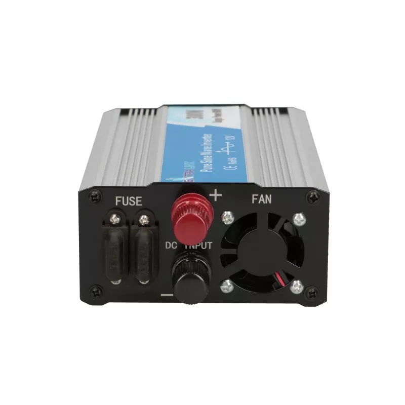 Įtampos keitiklis Extralink OPIP-300W 12V 300W grynas sinusas, aliuminio korpusas, aktyvus aušinimas