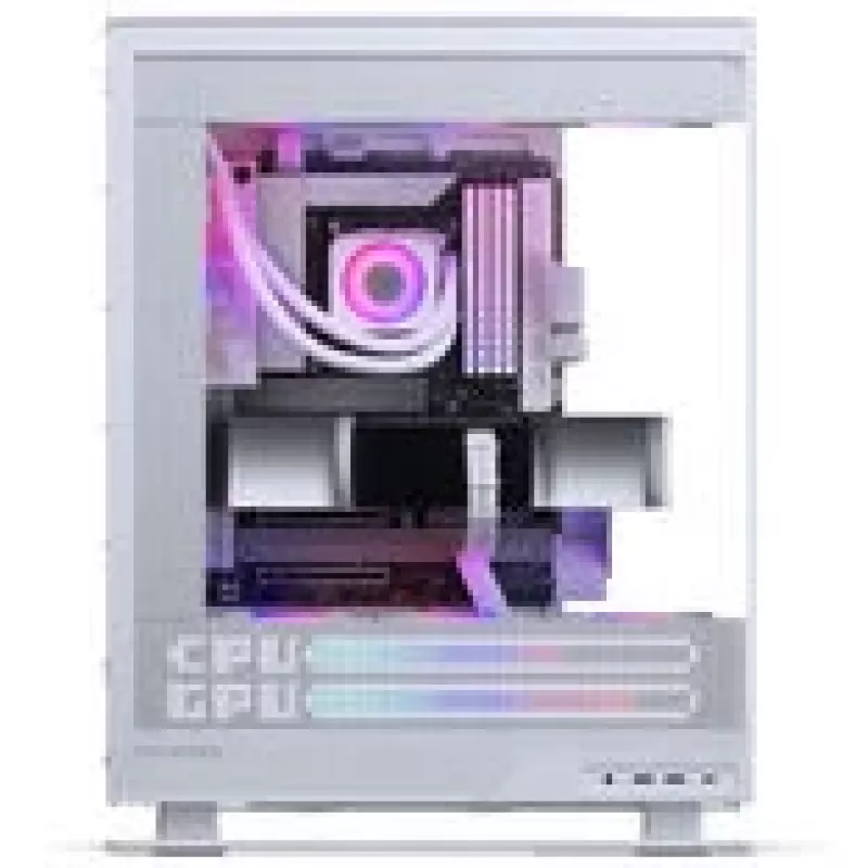 PHANTEKS Evolv X2 Matrix PC korpusas, Midi-Tower, E-ATX, grūdintas stiklas, Matrix LED - Baltas