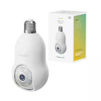 Hombli Smart Outdoor Camera Bulb Cam 2K, balta