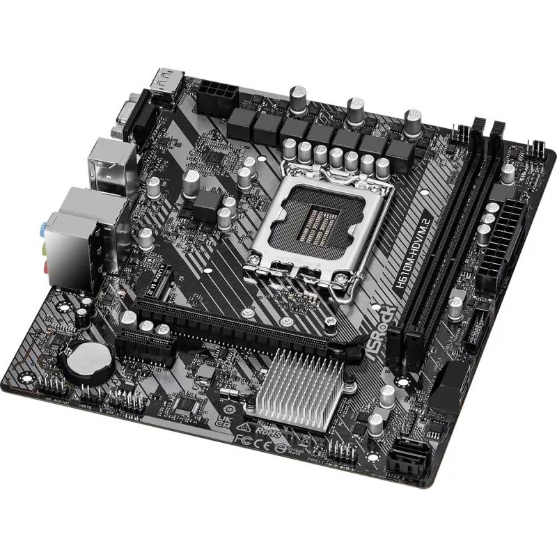 ASRock H610M-HDV/M.2 R2.0 LGA1700 DDR4 Micro-ATX pagrindinė plokštė