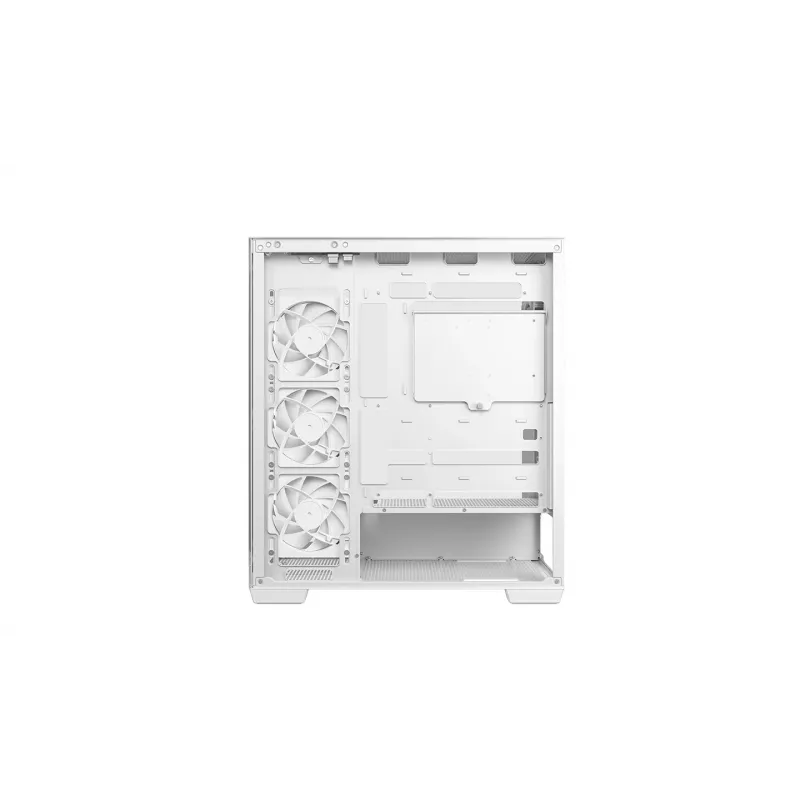 Korpusas DeepCool CG580 4F V2 Midi Tower Baltas — ATX, grūdintas stiklas, 3x120mm šoniniai ventiliatoriai, 360mm radiatoriaus vieta