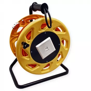 Tinklo kabelis ROLINE 21.15.0007 Cat6a 60 m ant ritės, RJ-45, oranžinis