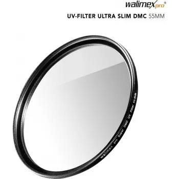 UV filtras Walimex pro Slim Super DMC 55 mm — 55 mm objektyvo apsauga