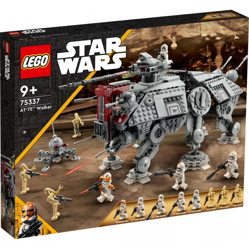 LEGO Star Wars: AT-TE Walker rinkinys su droidų figūrėlėmis (75337)