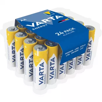 Vienkartinės baterijos Varta Alkaline AA 24 vnt. pakuotė
