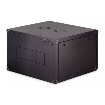 Sieninis 19 colių stovo spintos korpusas DIGITUS Dynamic-N DN-37103 — 7U, 600x600 mm, IP20, nesurinktas, juodas