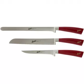 Virtuvinis peilių rinkinys Berkel Elegance Red Ham-Set 3 vnt. KEP3HS00SRRGB