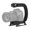 Rankinis kameros stabilizatorius PULUZ PU3005 C formos rankena DSLR ir vaizdo kameroms