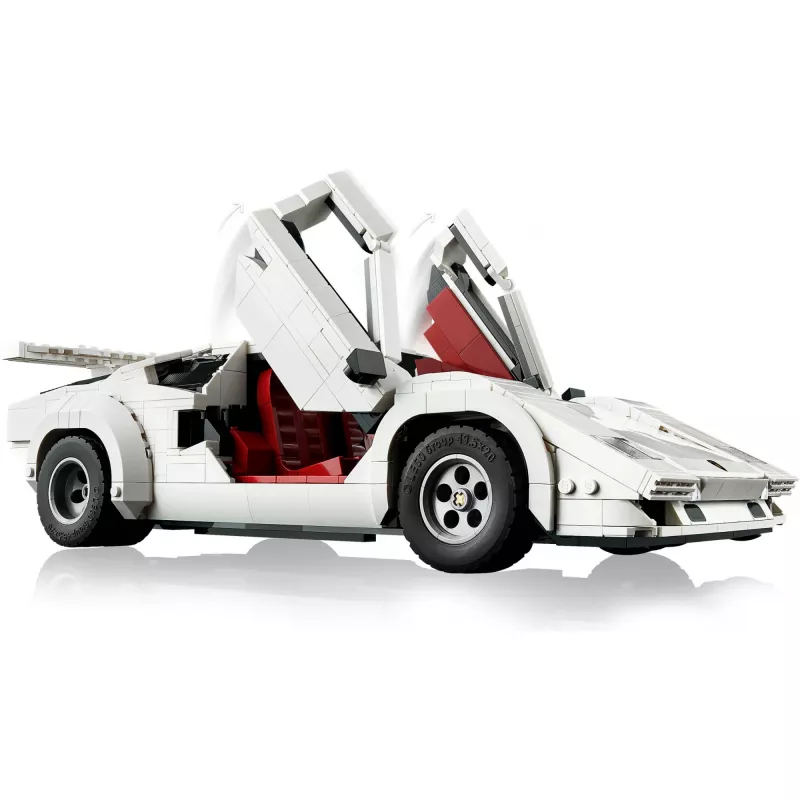 LEGO Icons statybinis rinkinys Lamborghini Countach 5000 Quattrovalvole 10337 — demonstracinis modelis, 1506 detalės, 340×90×160 mm