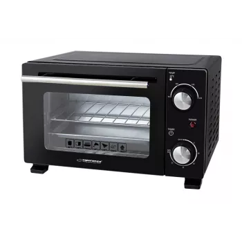 Mini orkaitė ESPERANZA EKO007N, 10 L, 800 W, juoda, max 250°C, mechaninis laikmatis 30 min