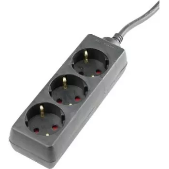 Maitinimo juosta AS Schwabe 11332, juoda, 1 vnt., Schuko lizdai