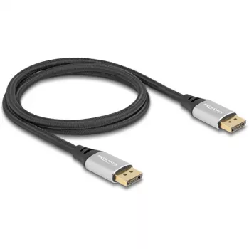 DeLOCK DisplayPort kabelis 16K 60 Hz 1 m sidabrinis metalinis