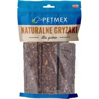 Šunų skanėstai PETMEX Deer Stripes kramtomi griežinėliai 200 g – elniena, be grūdų, suaugusiems šunims