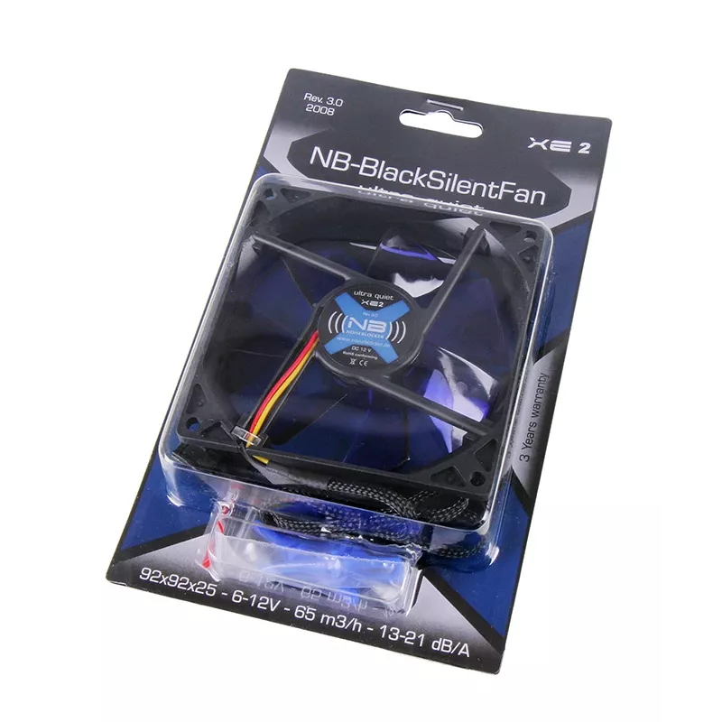 Noiseblocker BlackSilentFan XE2 92 mm kompiuterio korpuso ventiliatorius