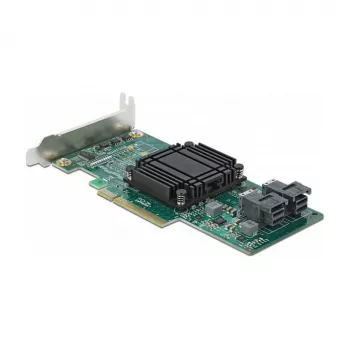 DeLOCK PCI Express x8 kortelė su 2 vidiniais SFF-8643 NVMe prievadais, Low Profile