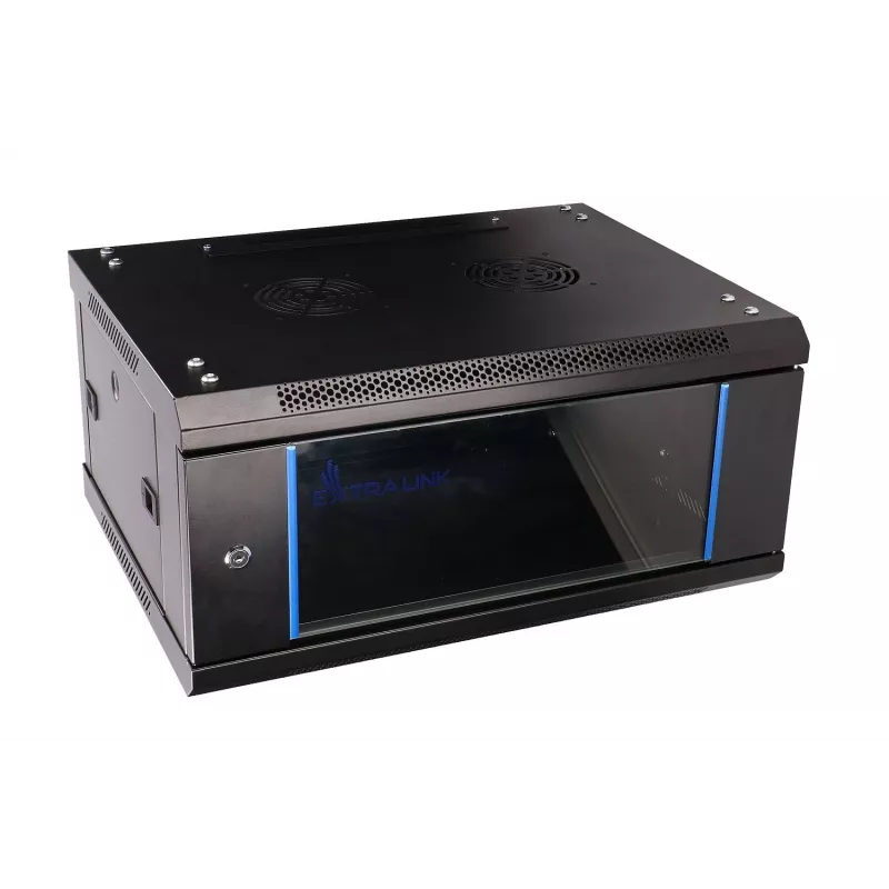 Sieninis stovas Extralink 4U 600x450 Juodas