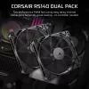 Corsair RS140 140mm korpuso ventiliatorius 2 vnt. juodas
