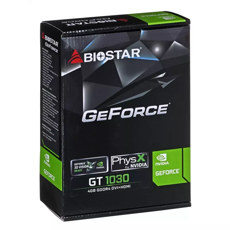 BIOSTAR GeForce GT 1030 4 GB GDDR4 vaizdo plokštė